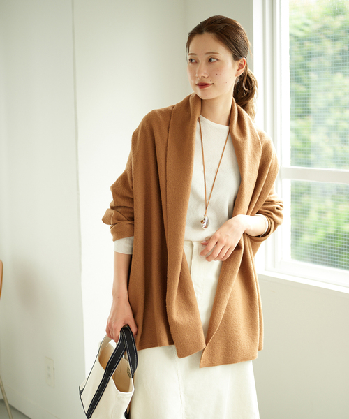 セール】圧縮ウールショートガウン（カーディガン/ボレロ）｜FRAMeWORK