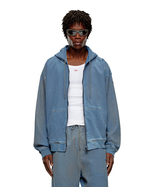 DIESEL（ディーゼル）の「メンズ スウェット パーカー デニム D-GIR-S