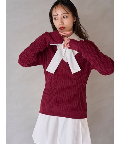 セール】シャツコンビチュニック（その他トップス）｜SNIDEL