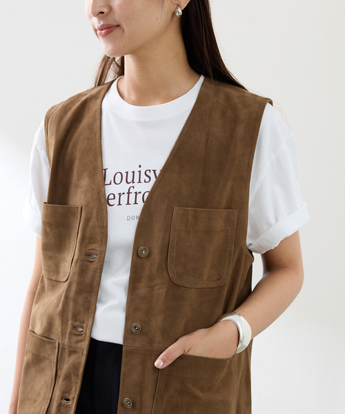 セール】THRIFTY LOOK/スリフティルック 別注ワークスウェードベスト