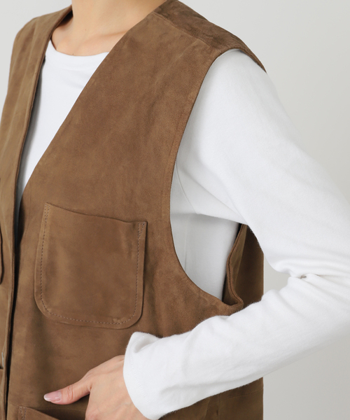 セール】THRIFTY LOOK/スリフティルック 別注ワークスウェードベスト