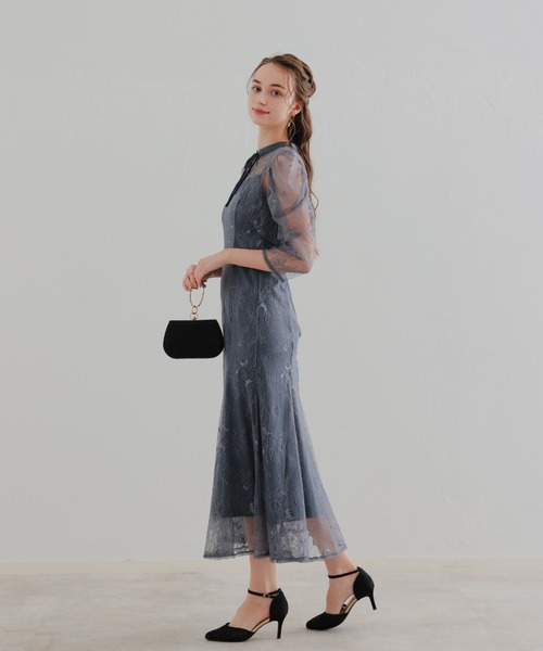 ボレロレイヤーレースドレス成人式同窓会二次会（ドレス）｜Dorry Doll