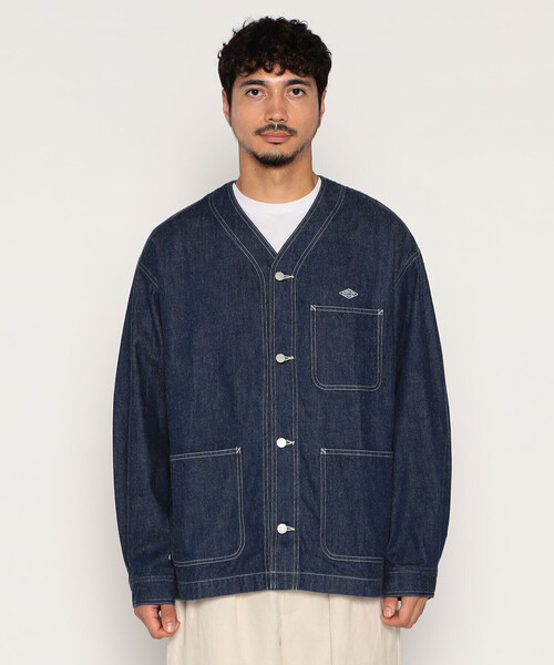 DANTON（ダントン）の「MEN'S DENIM COLLARLESS JACKET（デニム