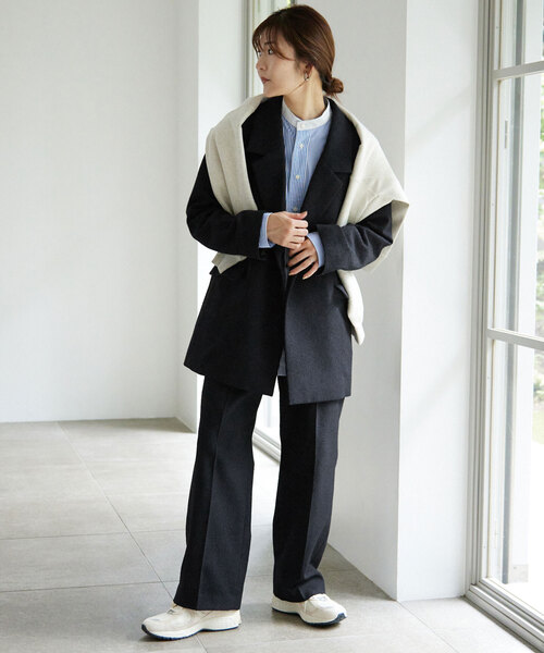 SLOBE IENA（スローブイエナ）の「ループツイードダブルジャケット