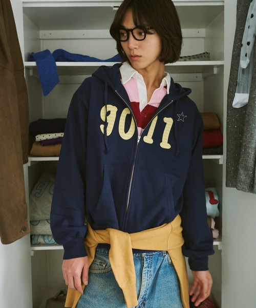 NO.9011☆gull zip hoodie**芽心（パーカー）｜common gull products