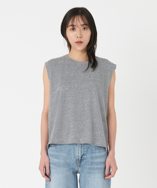 セール】Levi's/リーバイス BOXY ノースリーブ グレー TRIBLEND HEADER