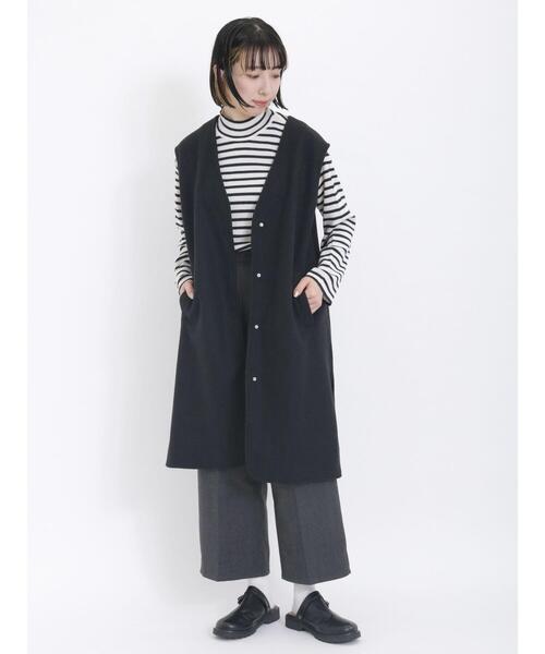 Samansa Mos2（サマンサ モスモス）の「ニットメルトンロングベスト