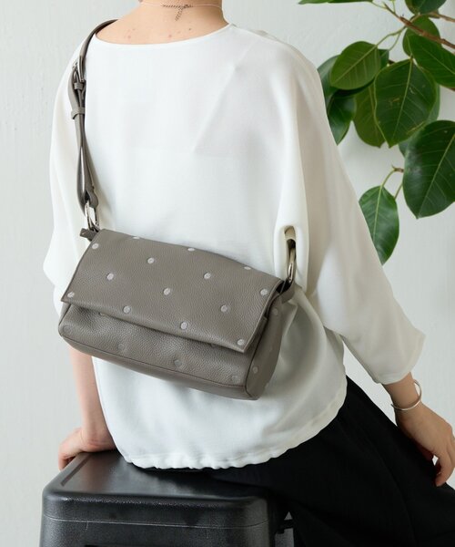 セール】《本革》ドットボディバッグ（ショルダーバッグ）｜BEARDSLEY