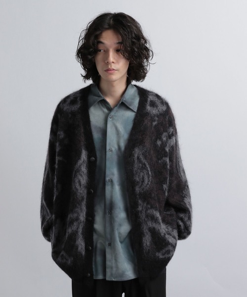 HARE（ハレ）の「ダマスクガラモヘアカーディガン(HARE)（カーディガン