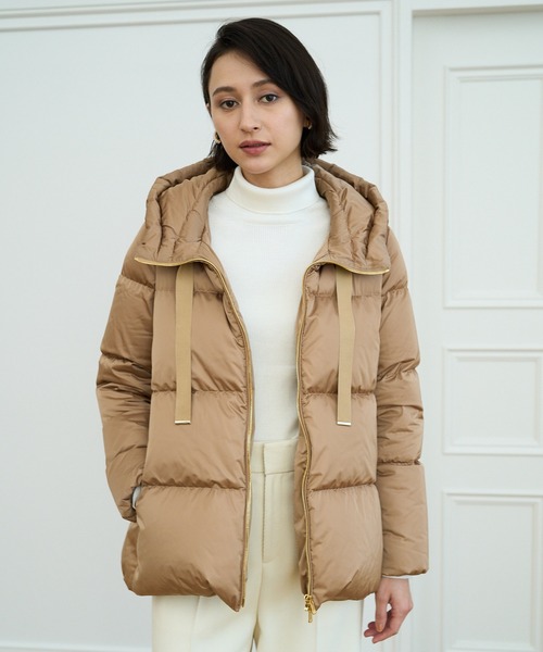 ANAYI（アナイ）の「ソロサテンAラインダウンコート（ダウン