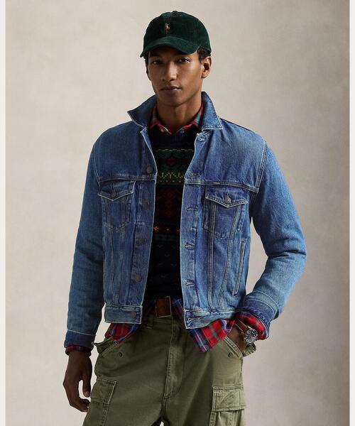 フラッグ デニム トラッカー ジャケット（その他アウター）｜POLO