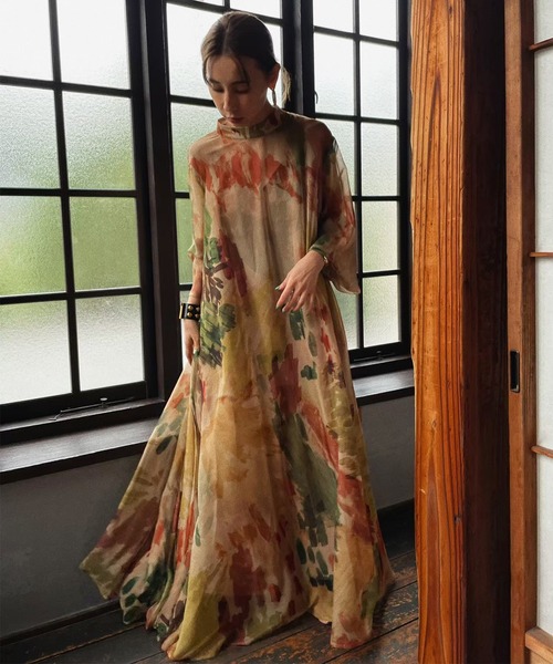 Ameri（アメリ）の「UND WILLOW PAINT DRESS（ワンピース）」 - WEAR