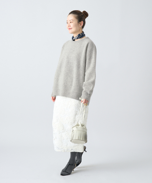 IENA（イエナ）の「《追加》POOGINOOK WOOL クルーネックラグランプル