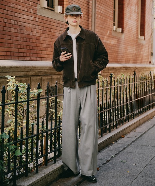 synthetic suede zip blouson / シンセティックスエードジップブルゾン