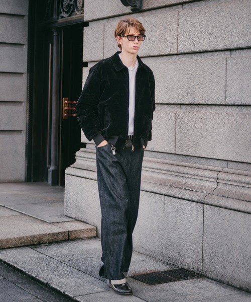 synthetic suede zip blouson / シンセティックスエードジップブルゾン