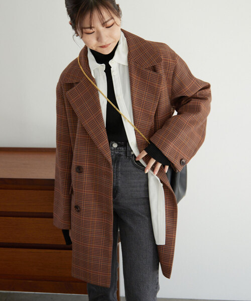 SLOBE IENA（スローブイエナ）の「チェックミドルコート（その他
