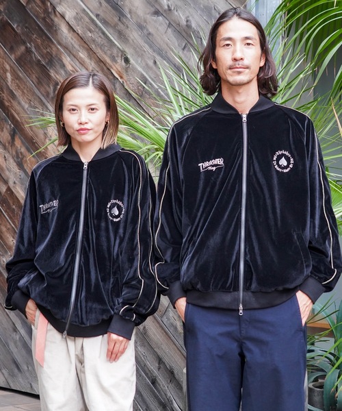 セール】VELOUR SOUVENIR JACKET/THRASHER スラッシャー ベロア