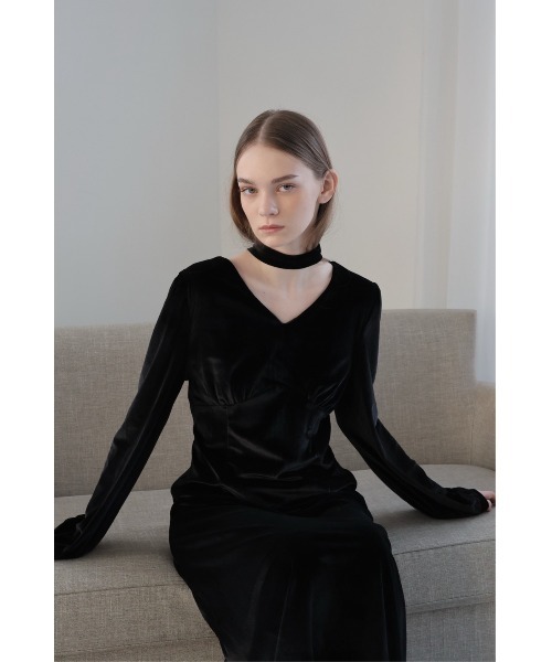 セール】velour tie flare dress（ワンピース）｜celon（セロン）の