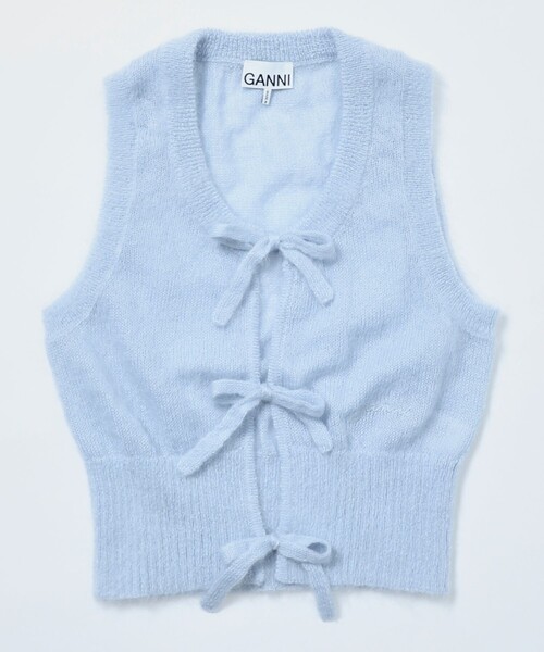 GANNI（ガニー）の「GANNI/ガニー LIGHT MOHAIR KNIT VEST / K2307