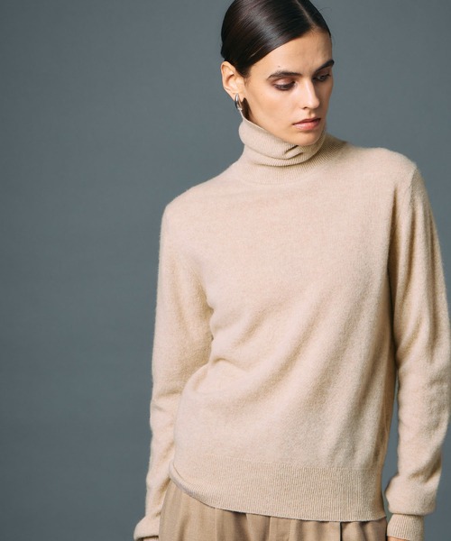 セール】【CASHMERE100%】カシミヤタートルネックニット（ニット