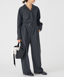 IENA（イエナ）の「Utile シャンブレージャンプスーツ◇（つなぎ