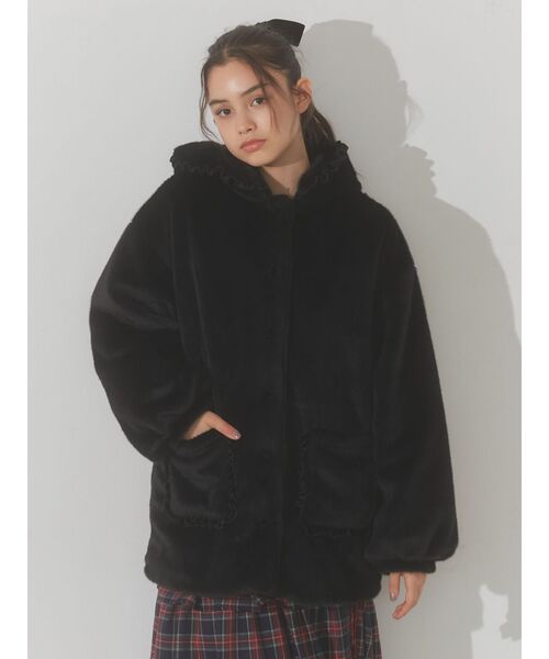 merry jenny（メリージェニー）の「フリルフードフェイクファー