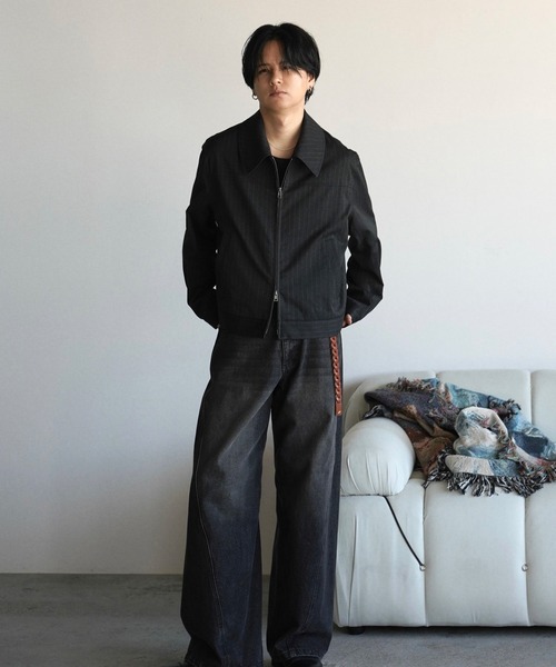WYM LIDNM（ウィム バイ リドム）の「TECH WOOL GABARDINE ZIP BLOUSON