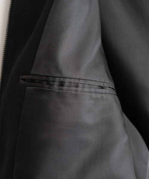 WYM LIDNM（ウィム バイ リドム）の「TECH WOOL GABARDINE ZIP BLOUSON