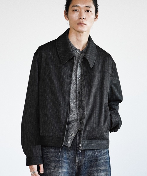 TECH WOOL GABARDINE ZIP BLOUSON【SET-UP】（ブルゾン）｜WYM LIDNM