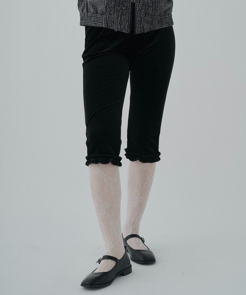 velour frill capri pants / ベロアフリルカプリパンツ（その他パンツ
