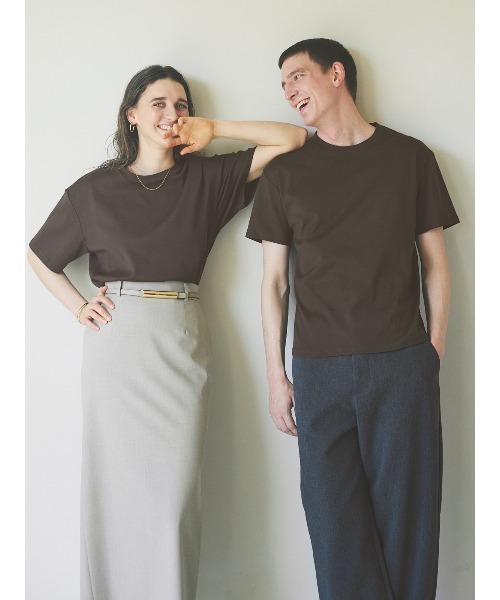 Unisex Ribbed Cotton T-shirt（Tシャツ/カットソー）｜anuans（ア