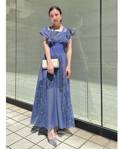 SNIDEL（スナイデル）の「レースボリュームワンピース（ワンピース