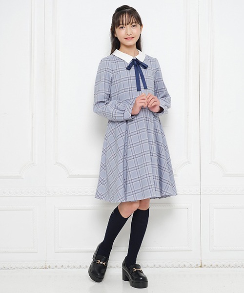 mezzo piano Junior（メゾピアノジュニア）の「チェックワンピース