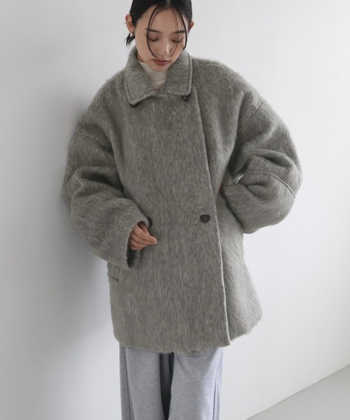 hellam（へラム）の「シャギーミドルコート（ピーコート）」 - WEAR