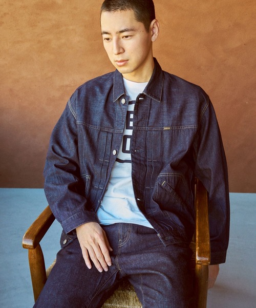 OMNIGOD mens / オムニゴッド] 7ozデニム ショートワークジャケット