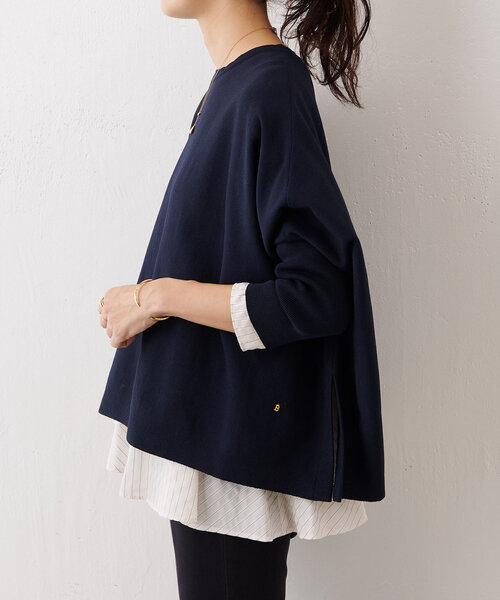 BEARDSLEY（ビアズリー）の「裾フリルストライプブラウス（シャツ