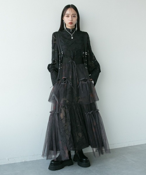 HARE（ハレ）の「サスツキチュールベルトスカート(HARE)（スカート