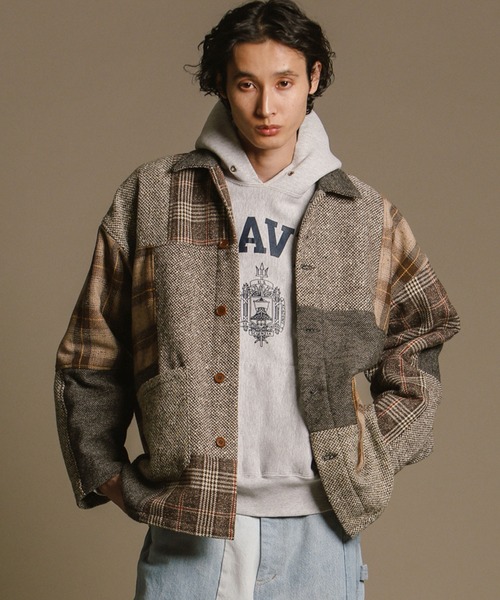 rebear by Johnbull】パッチワークツイードジャケット | ジョンブル