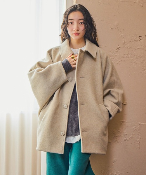 セール】ライトモッサドルマンジャケットコート（ブルゾン）｜niko and