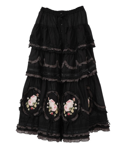 PINK HOUSE（ピンクハウス）の「Berry Rose刺繍入りパッチワーク