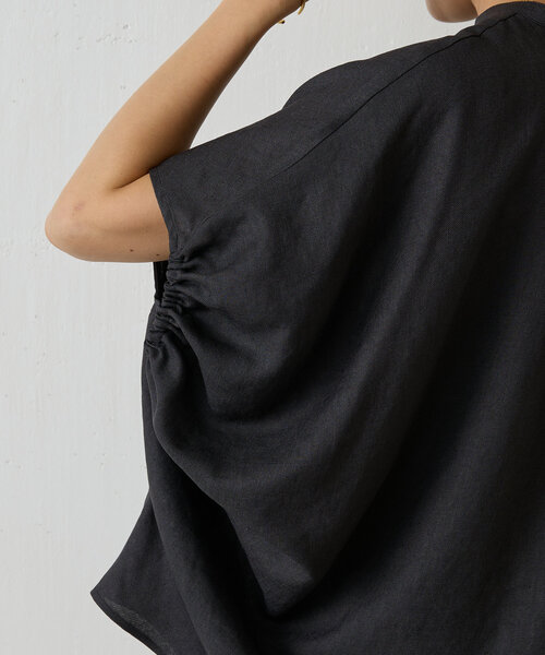 BEARDSLEY（ビアズリー）の「麻調合繊ボリュームブラウス（シャツ