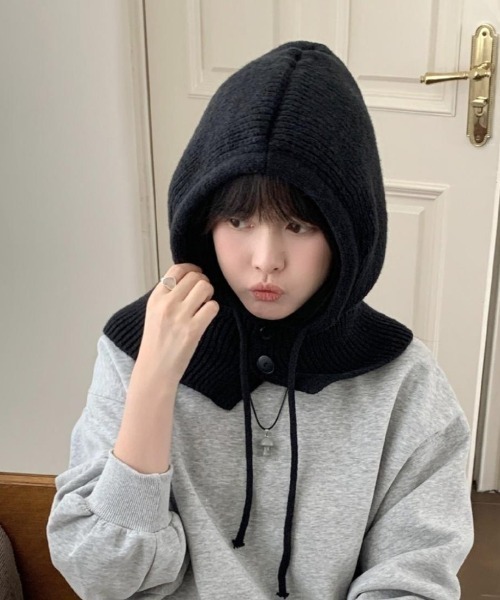 セール】寒い冬も顔まわりまであったかフードウォーマー/バラクラバ