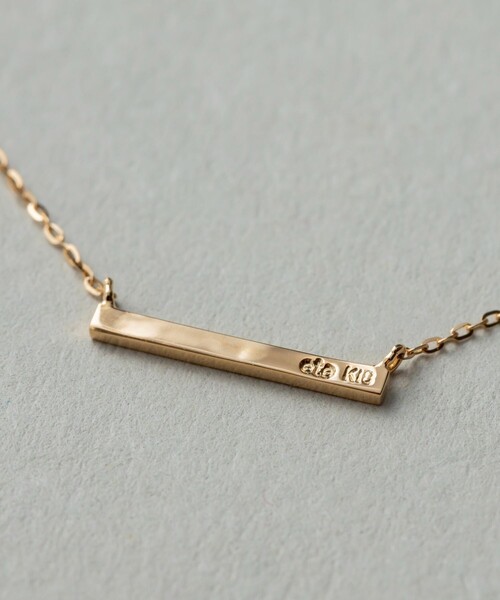 レイヤード] K18YG バー ネックレス（ネックレス）｜ete（エテ）の