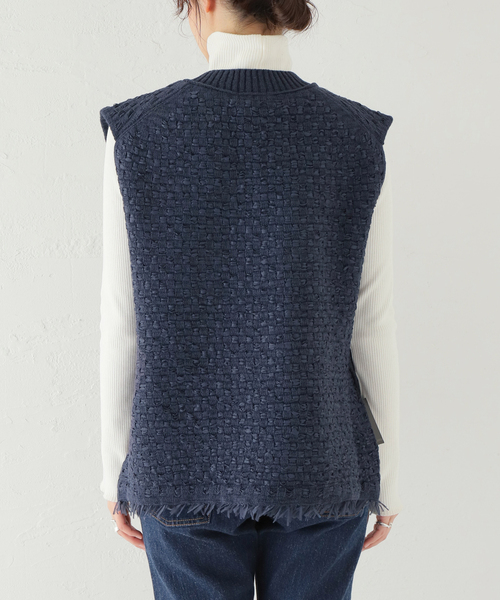 IENA（イエナ）の「ツイードニットベスト（ニット/セーター）」 - WEAR