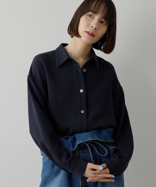 ダブルクロススキッパープルオーバー（シャツ/ブラウス）｜Whim