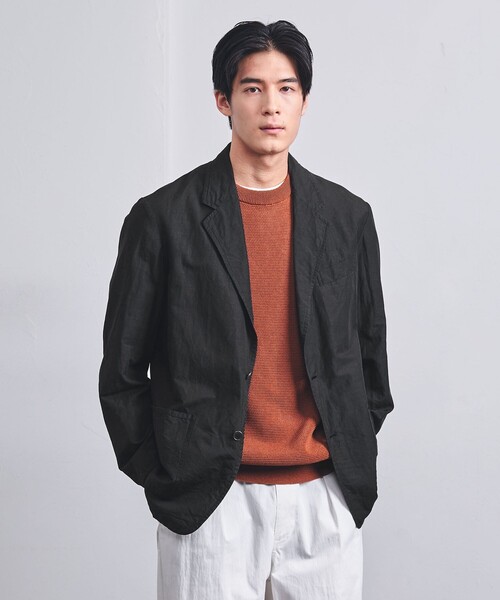 UNITED ARROWS（ユナイテッドアローズ）の「ブラック コットン/リネン