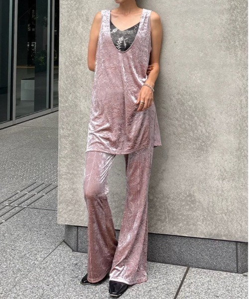 セール】VINTAGE LIKE VELOUR SET UP（セットアップ）｜Ameri（アメリ