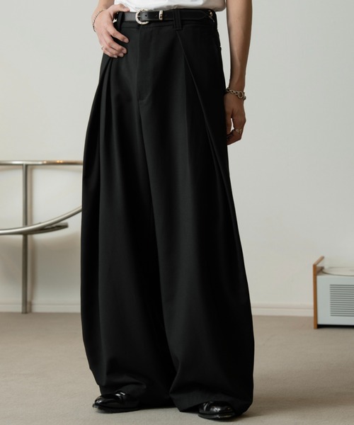 3tuck wide balloon trousers / 3タックワイドバルーントラウザー