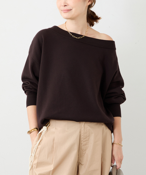 Relax オフショルダーニット（ニット/セーター）｜Deuxieme Classe