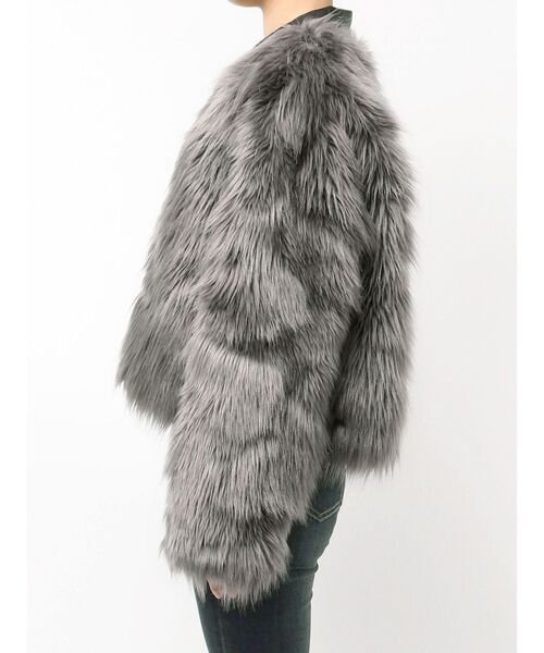 セール】レイヤードエコファーライダースジャケット（ライダース